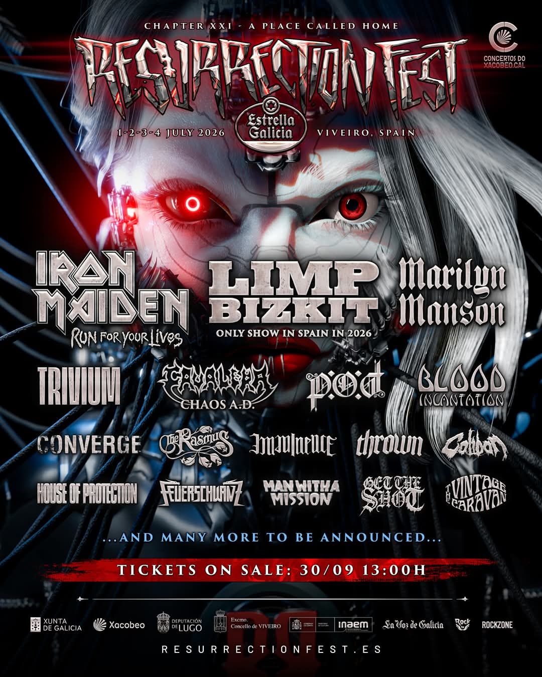 Marilyn Manson Iron Maiden Limp Bizkit set to headline