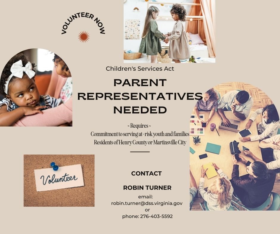 The City - PARENTS NEEDED: If you live in Henry County or the City of ...