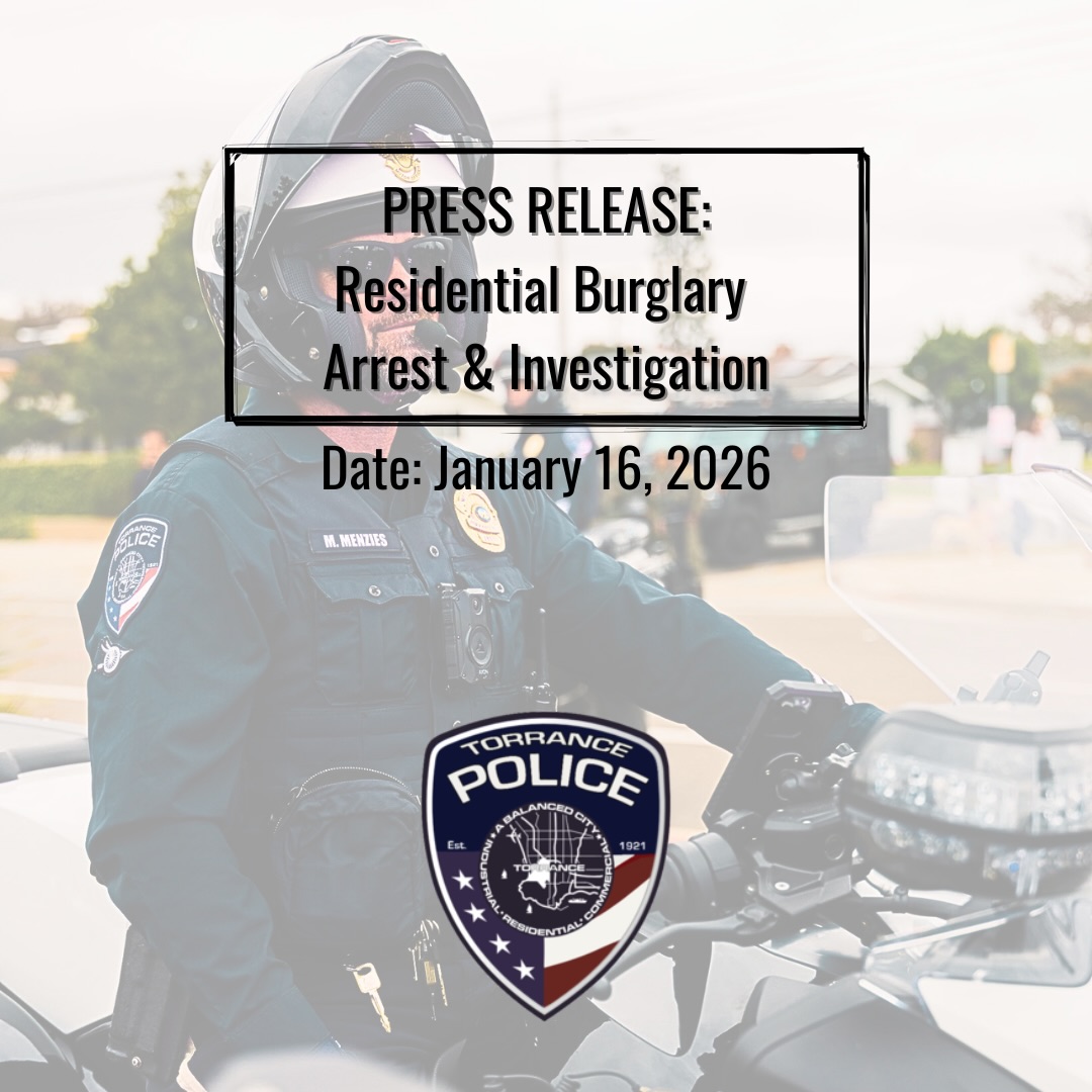 Torrance Police Department - Please join us in welcoming Torrance’s two ...