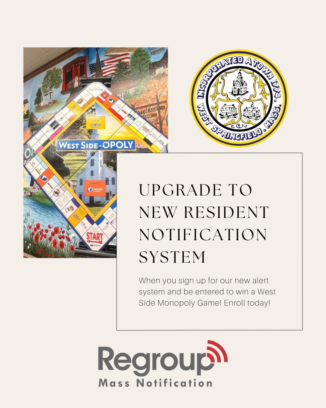 Town - West Springfield — We’re Upgrading Our Resident Alert System! To ...