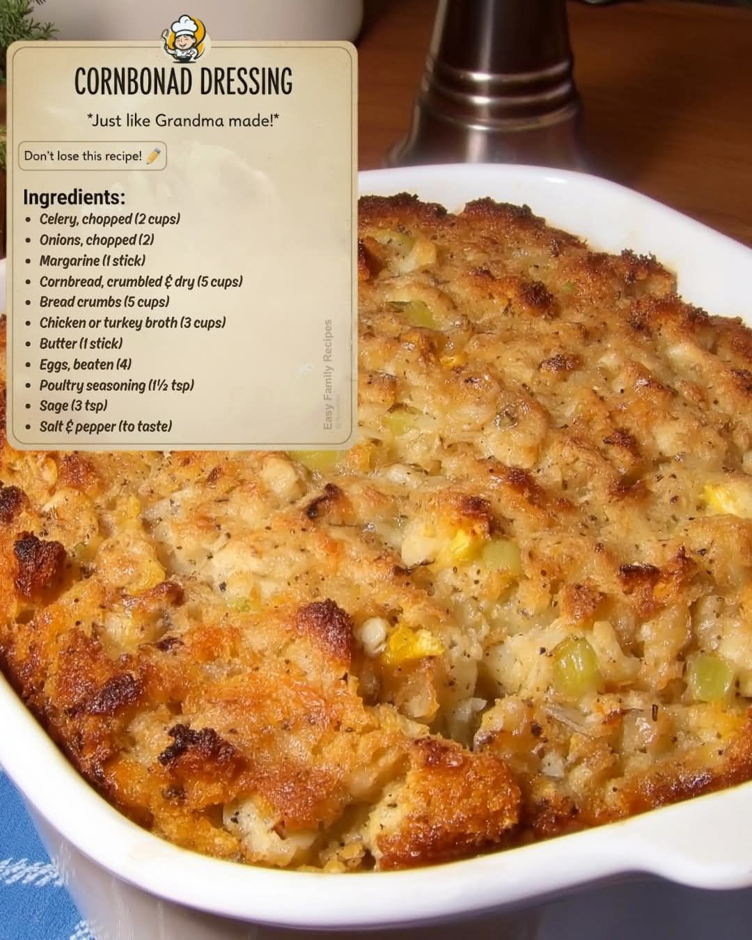 cornbread dressing with cream of mushroom soup What is the old-fashioned recipe soup? Colors:Black Soft Style Red Stripe x-styleCode:22CO5096 Southern dressing