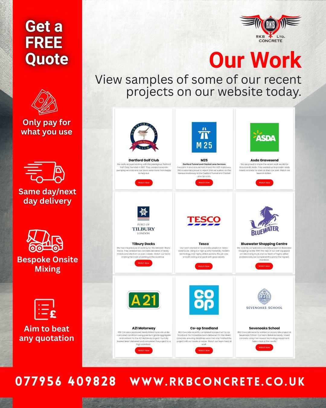 RKB Concrete | Gravesend