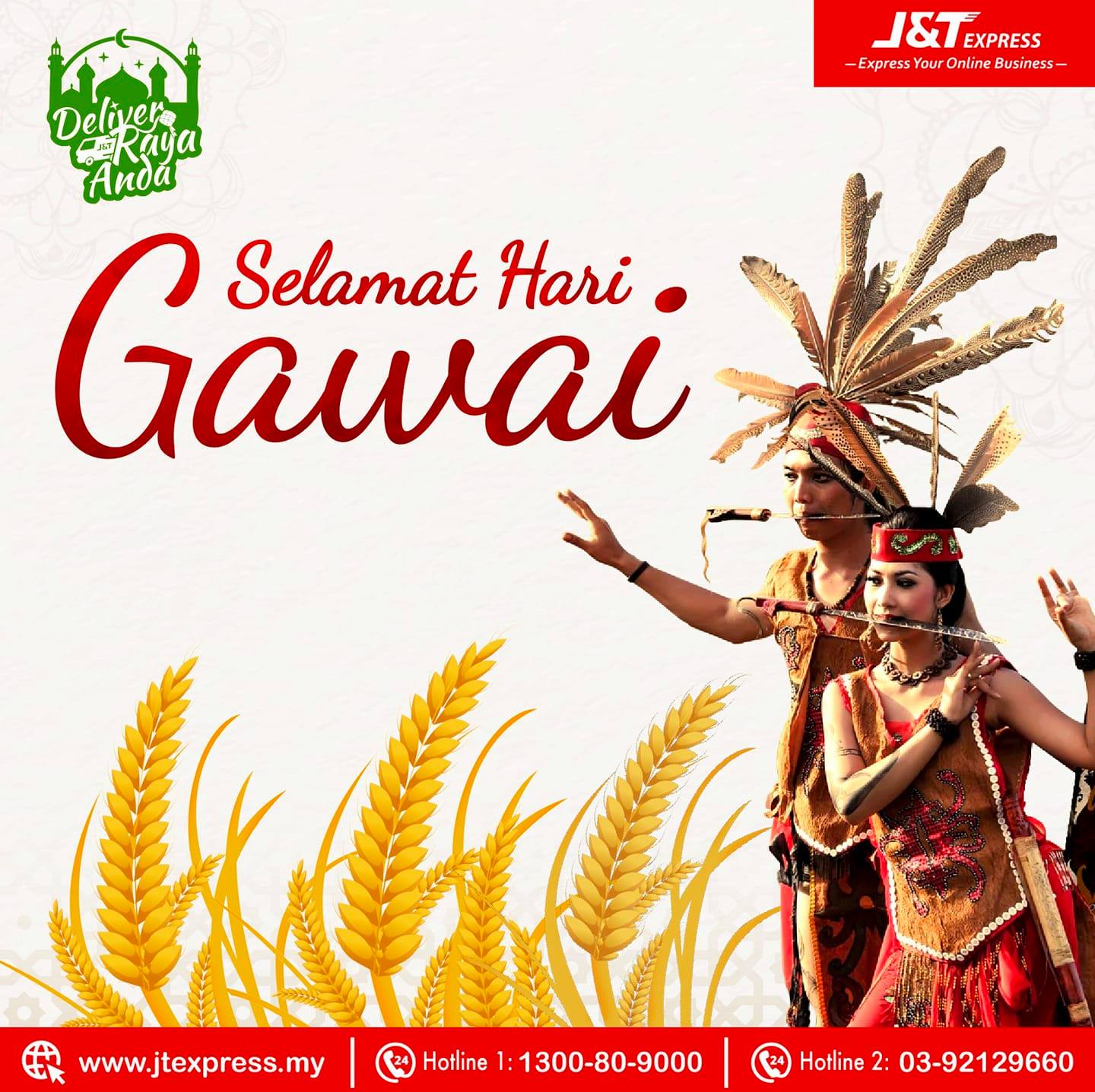 Selamat Hari Gawai diucapkan kepada... - J&T Express Malaysia