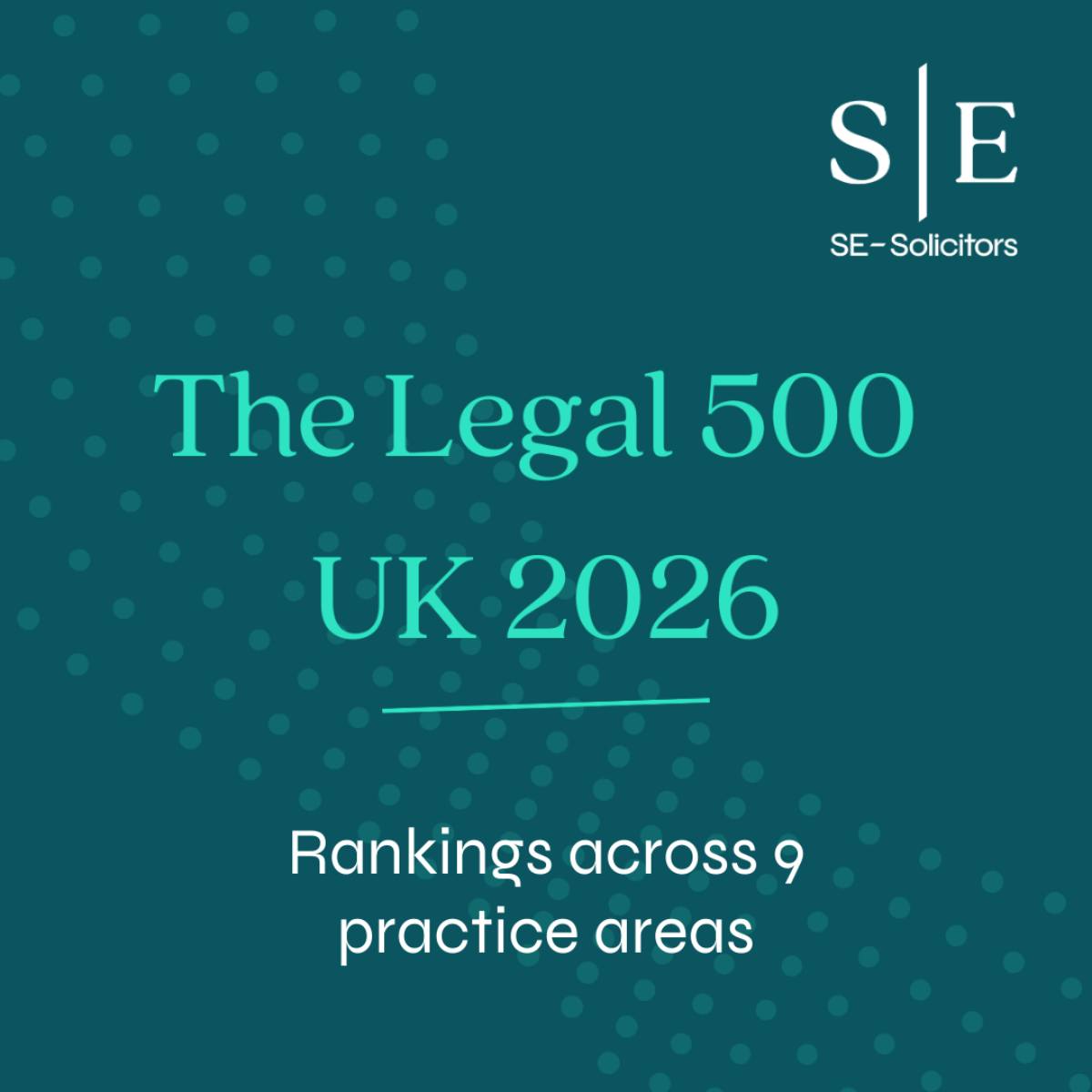 SE-Solicitors - 🎉 Celebrating Our 2026 Legal 500 Success!... | Facebook