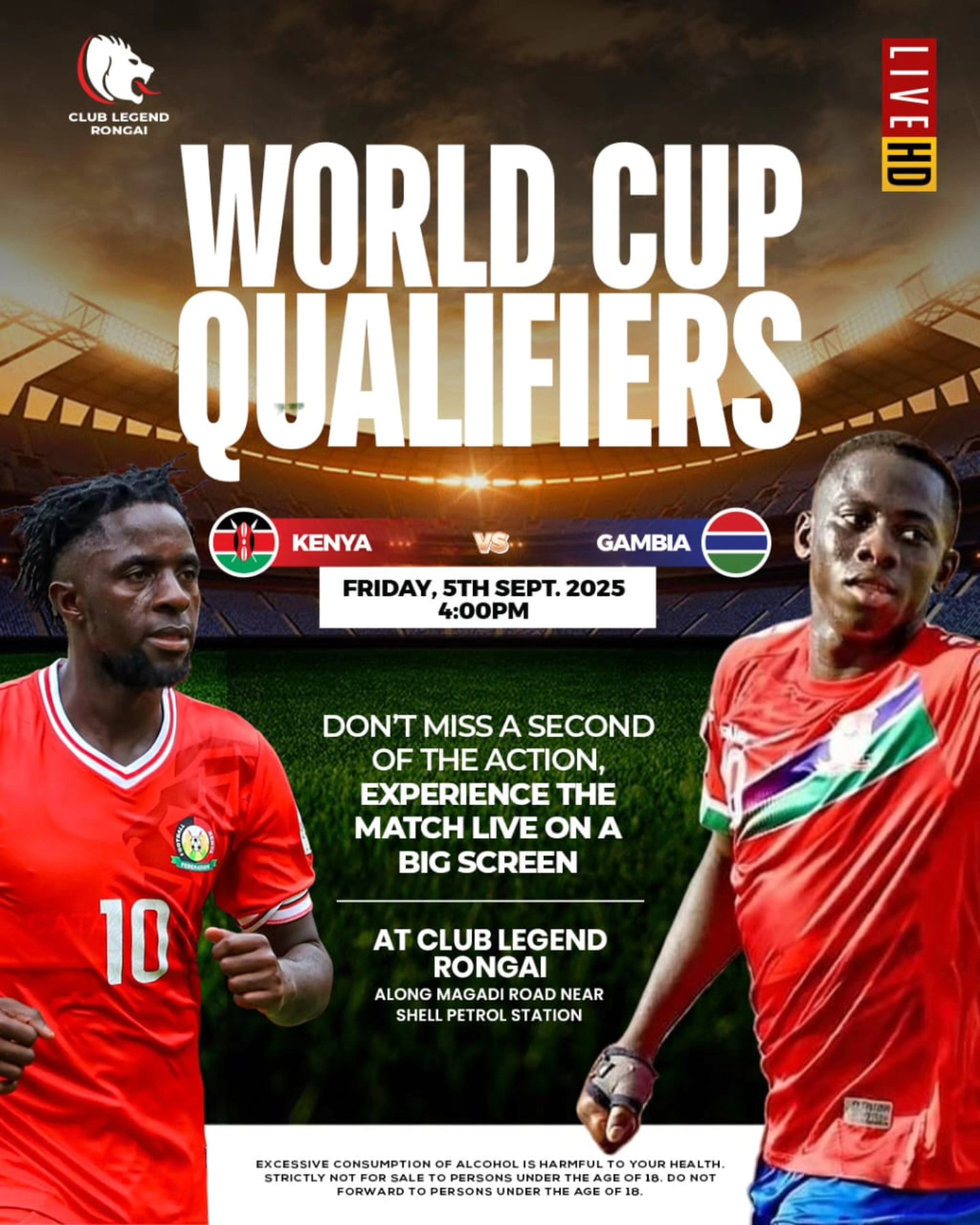 Legend Rongai - ⚽ World Cup Qualifiers Action! Kenya 🇰🇪 vs... | Facebook