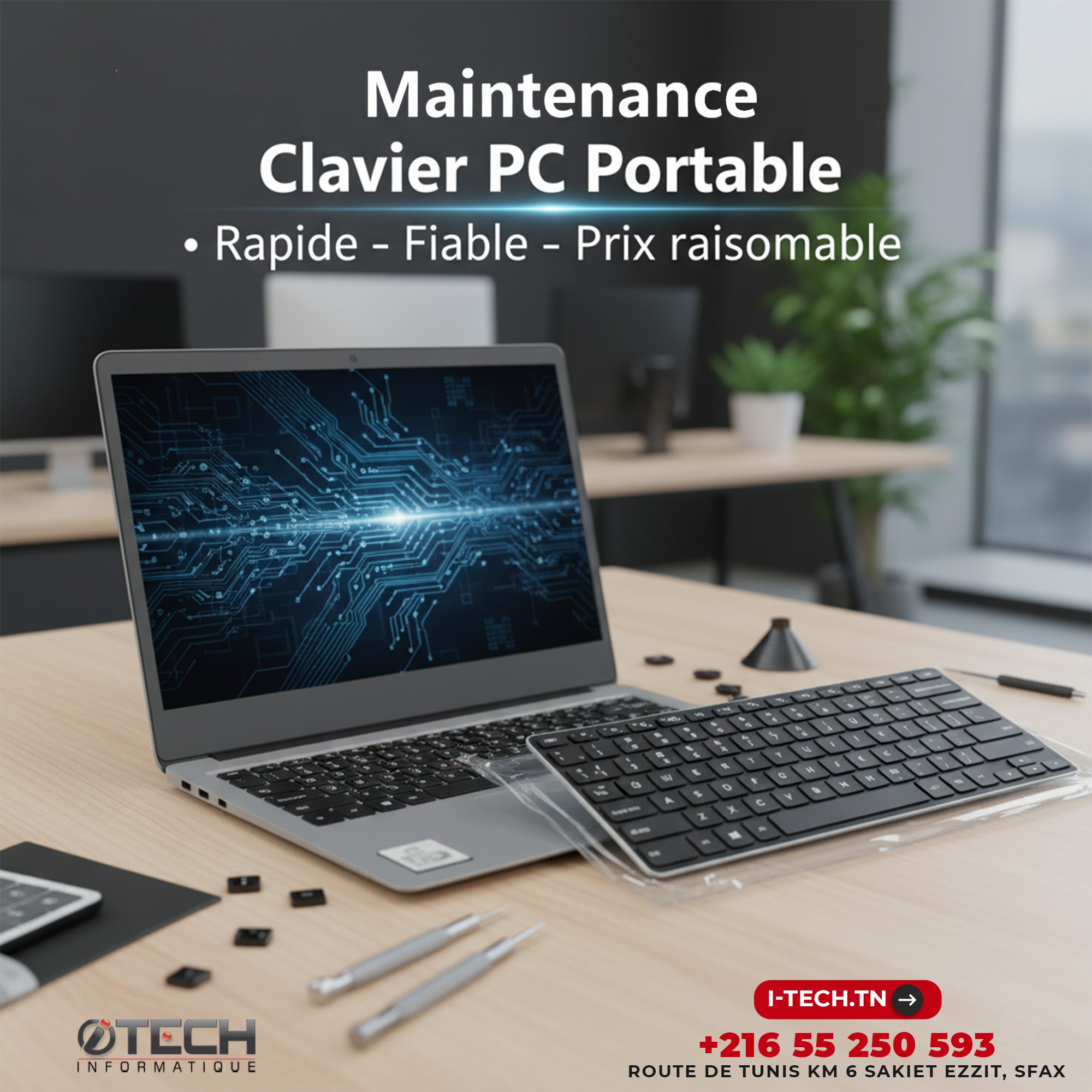 ITech - 💻 Maintenance & Remplacement Clavier PC Portable 🔧 Votre PC ...