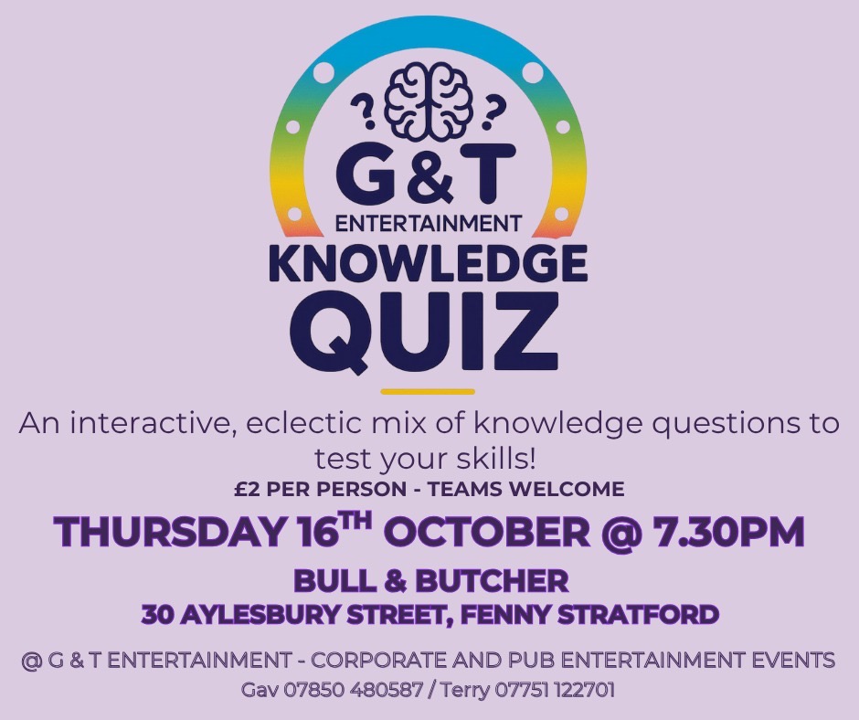 The Bull - The General Knowledge Quiz is coming up! 📅 Thursday 16th ...