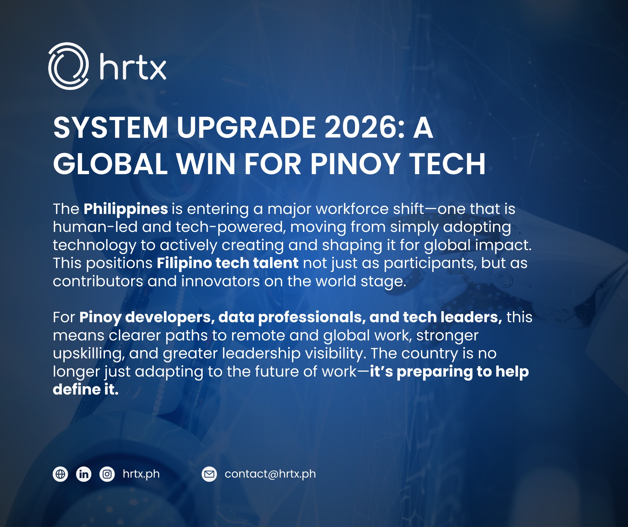 HRTX - System Upgrade 2026: Why the Philippines’ Next Workforce Shift ...