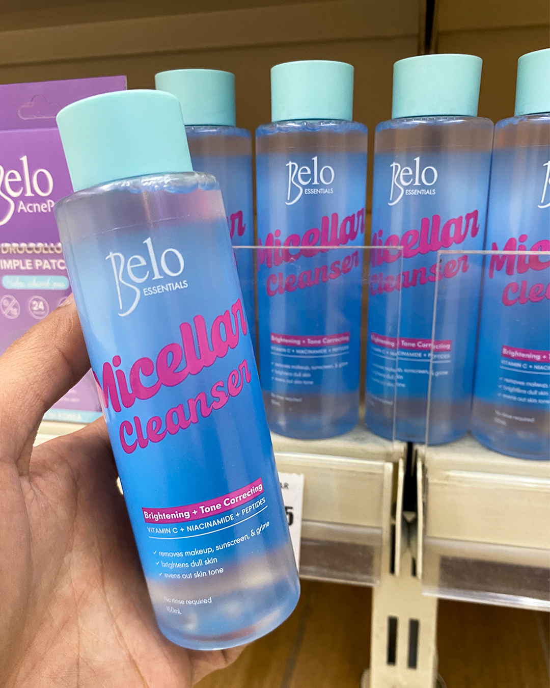 Get BELO Cleanse & Glow Micellar Water 150ml for only ₱110.25 and enjoy instant savings of ₱19.50 (15% OFF)! 🛒 Promo available at select WalterMart Supermarket branches until July 31, 2026. 📲