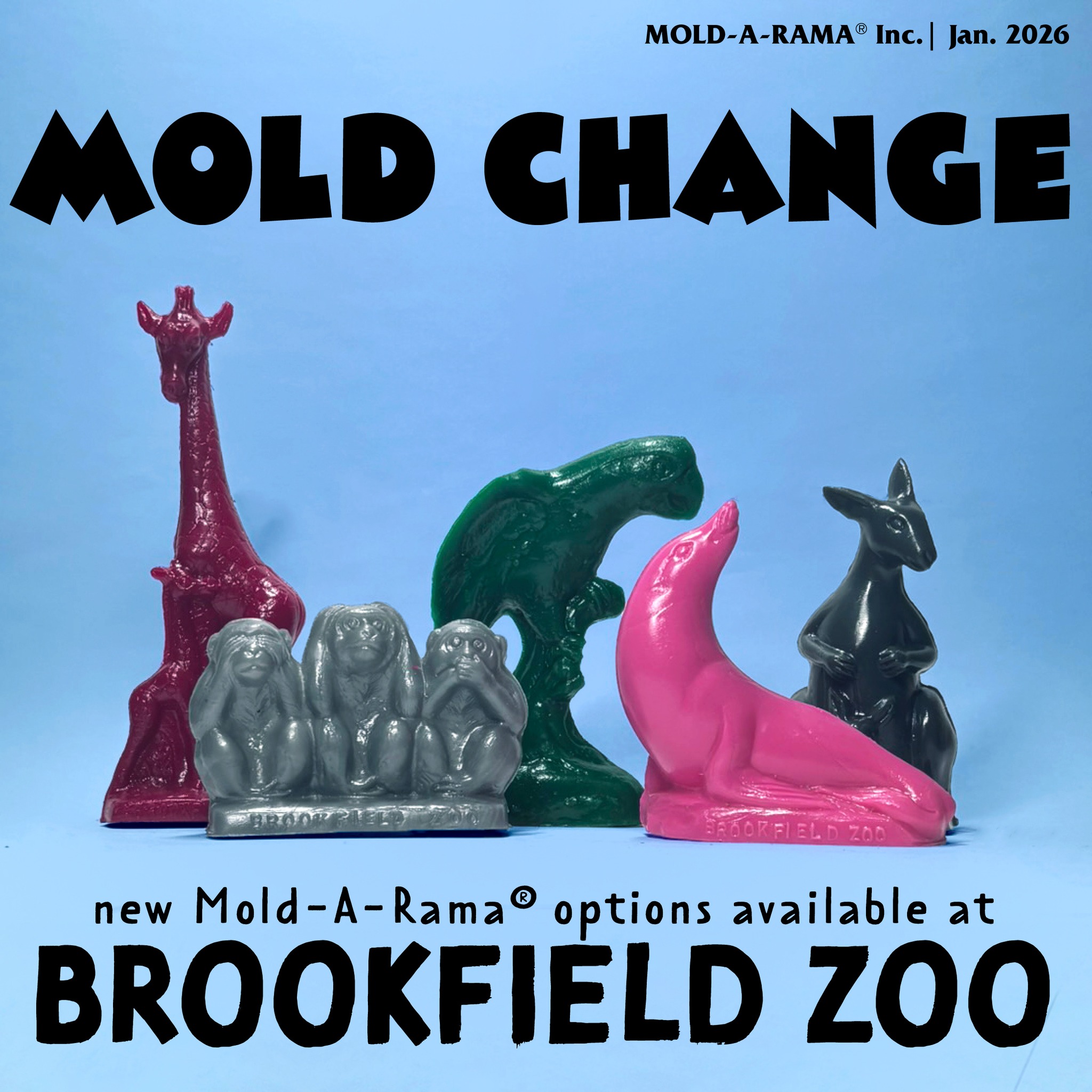 Get in the spirit with the new Halloween Mold-A-Rama Inc. molds at
