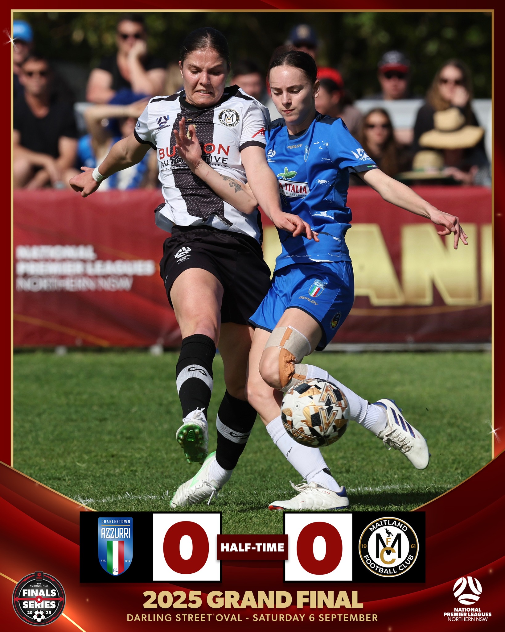 NPL - HALF-TIME in the 2025 NPL Women's NNSW grand final and it's all ...