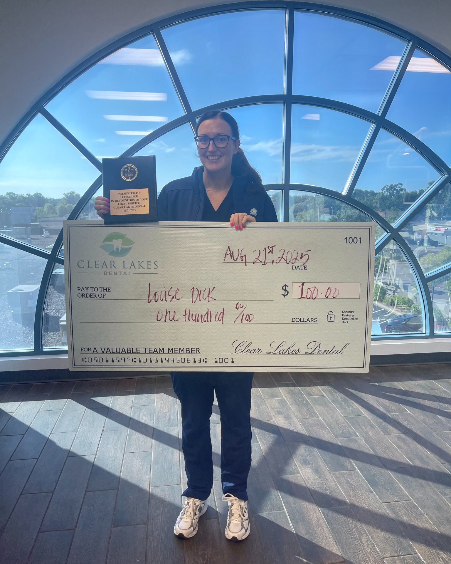 Congratulations to Louise, our... - Clear Lakes Dental | Facebook