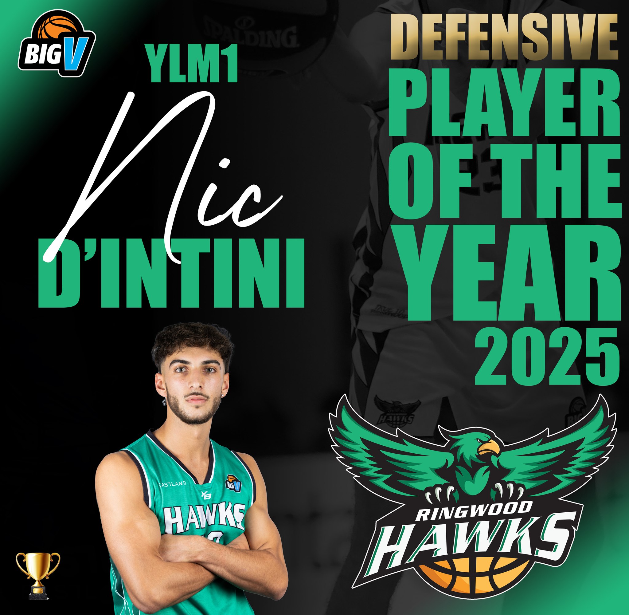 Ringwood - Nic D’Intini claimed the Big V YLM1 Defensive Player Award ...