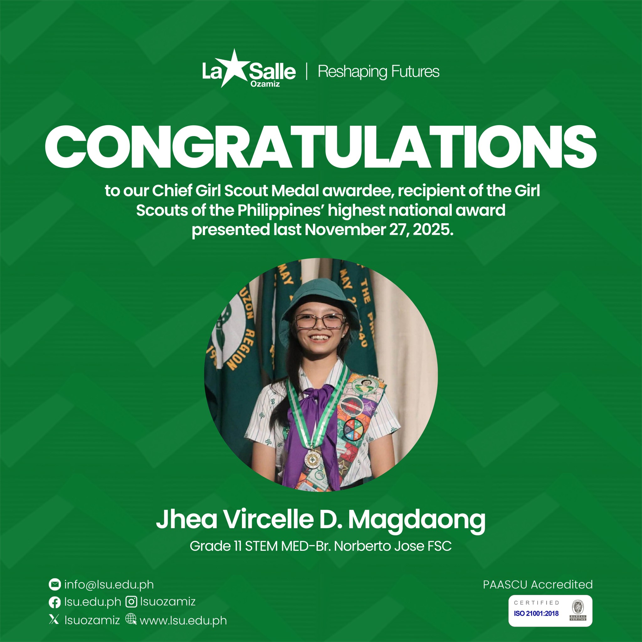 La Salle University proudly... - La Salle University - Ozamiz | Facebook