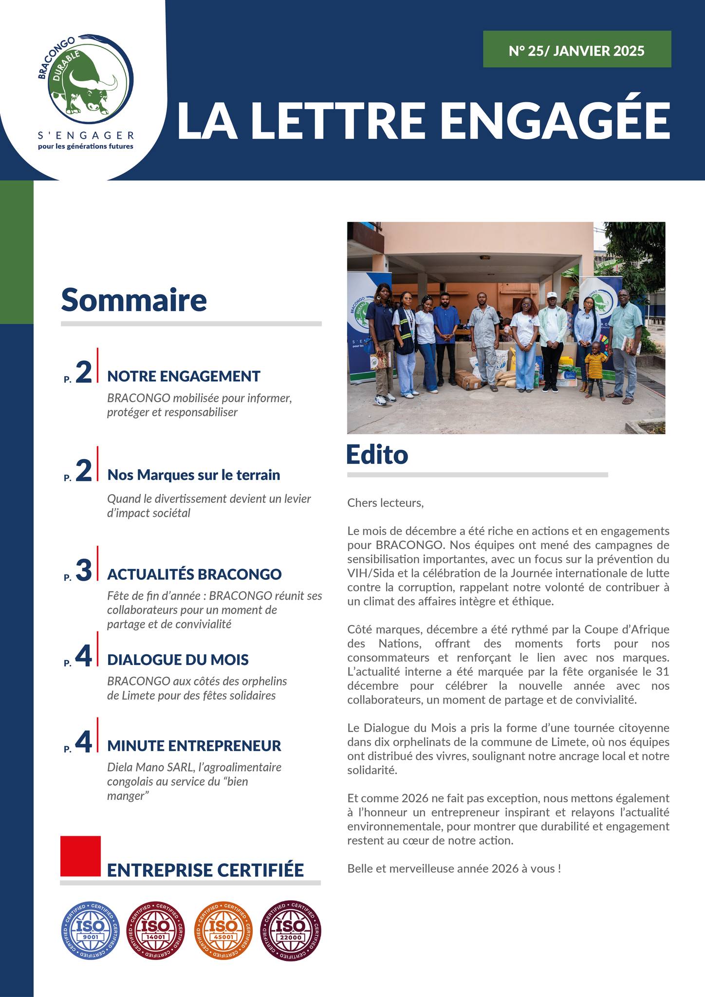 Bracongo SA - Ce premier numéro de La Lettre Engagée 2026... | Facebook