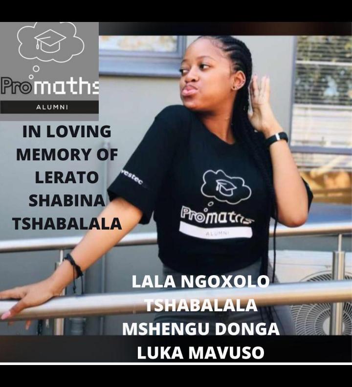 Rest in peace Lerato - Promaths Alumni Society-TUT Chapter | Facebook