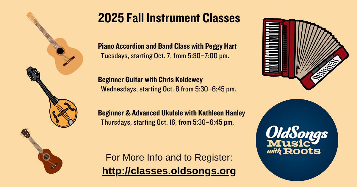 Fans of The Old Songs Festival | 2025 Fall Instrument Classes ...