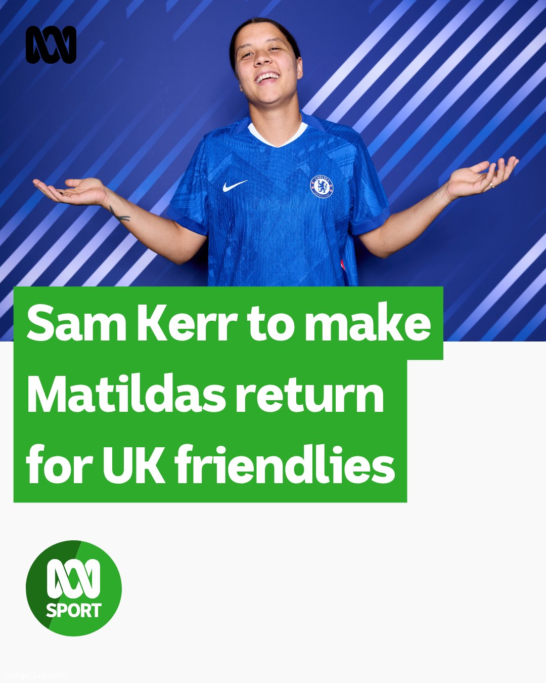 ABC Perth - Sam Kerr's back for the Matildas! 😍 After two... | Facebook
