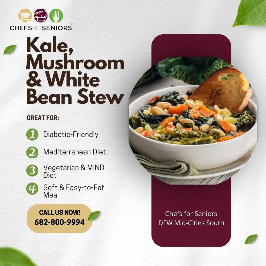 Chefs - 🌿 Kale, Mushroom & White Bean Stew 🍲 Comfort in a bowl — hearty ...