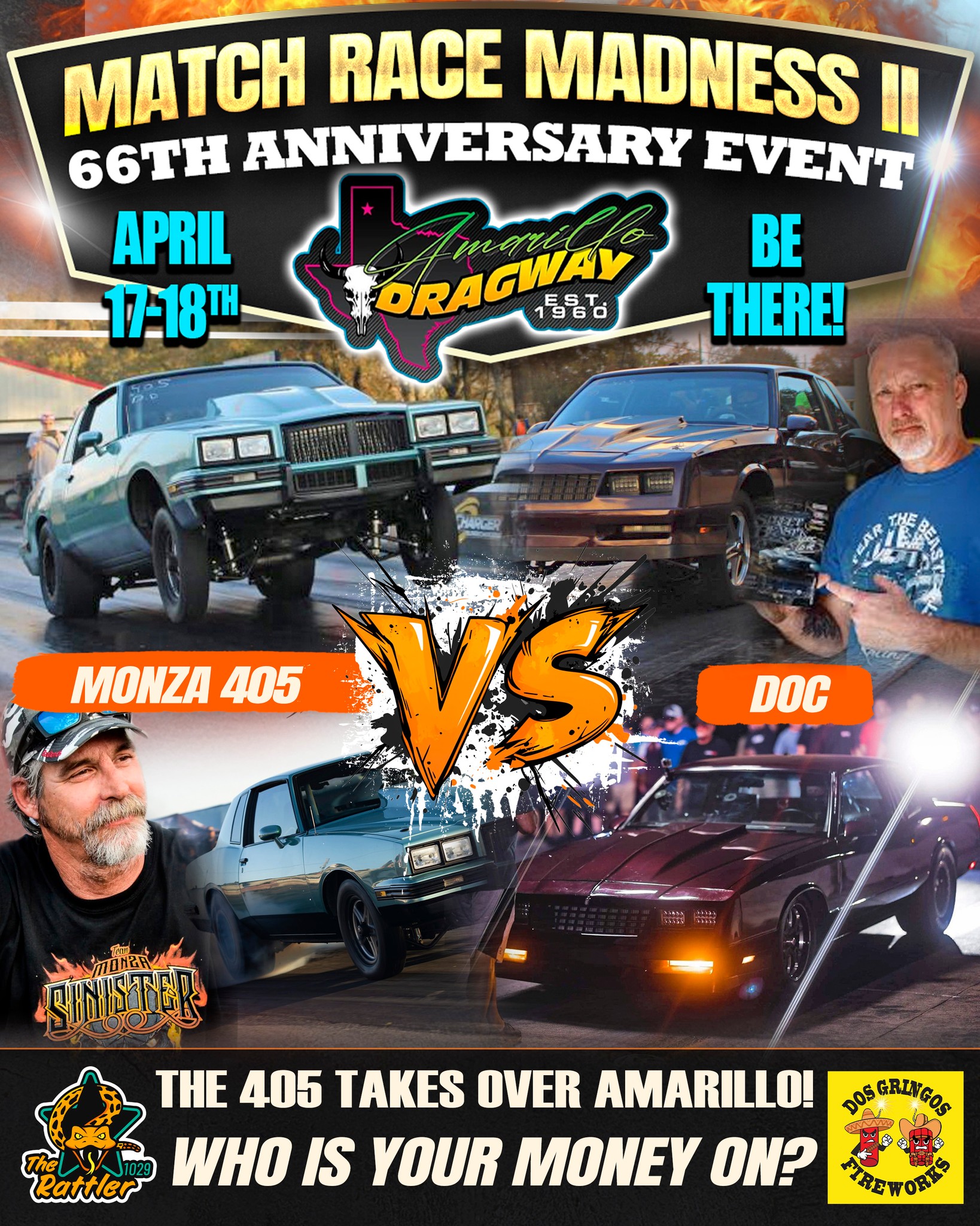 𝟰𝟬𝟱 𝗢𝗨𝗧𝗟𝗔𝗪𝗦 𝗗𝗢𝗖 & 𝗠𝗢𝗡𝗭𝗔 𝗝𝗢𝗜𝗡 𝗠𝗔𝗧𝗖𝗛 𝗥𝗔𝗖𝗘... - Amarillo Dragway | Facebook
