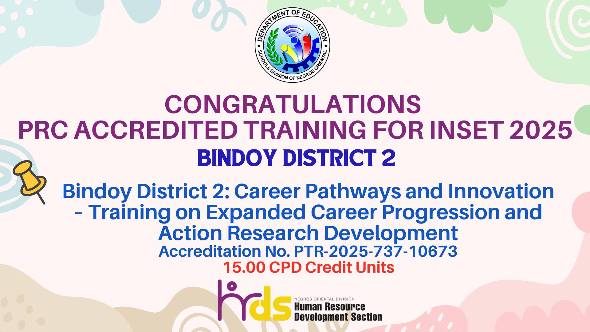 DepEd - Warmest congratulations to Bindoy District 2 for having an ...