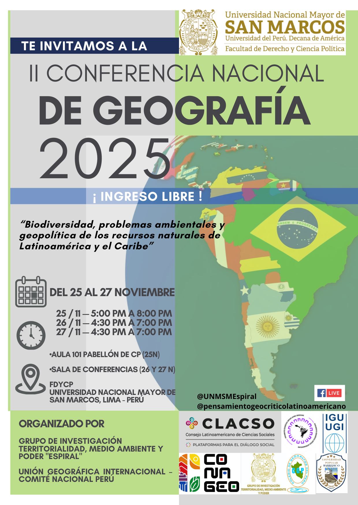 Revista - *II CONAGEO 2025* 📢 II Conferencia Nacional de Geografía ...