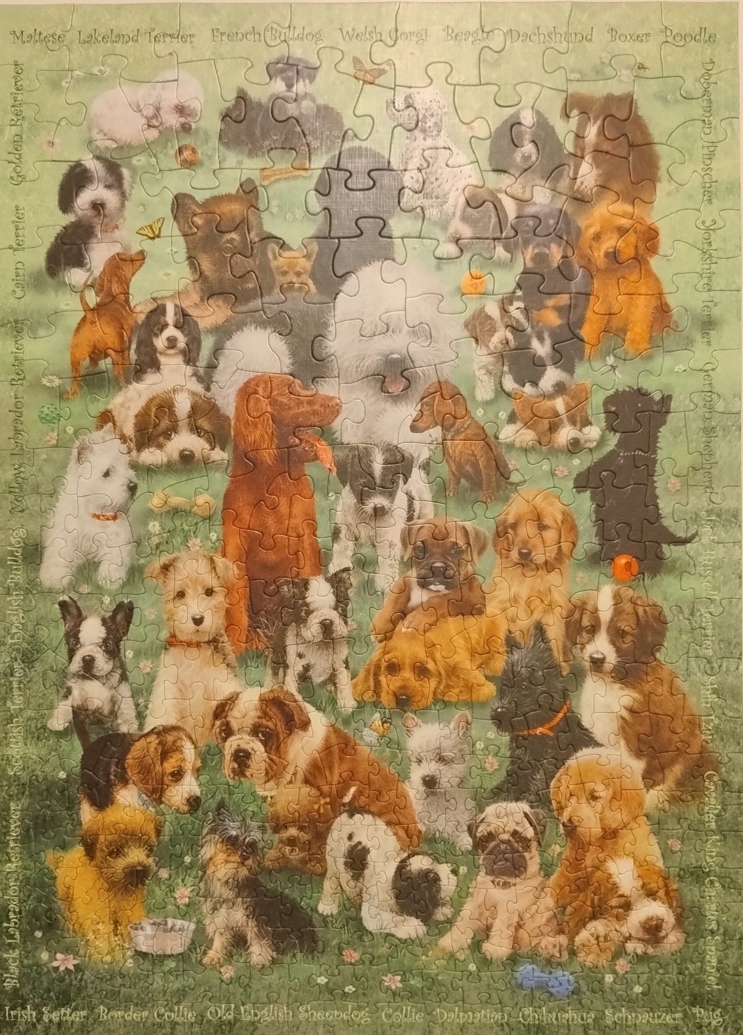 Puppy Love Holiday Puzzle - 1000 Piece Jigsaw Puzzle, Fun Family Activity