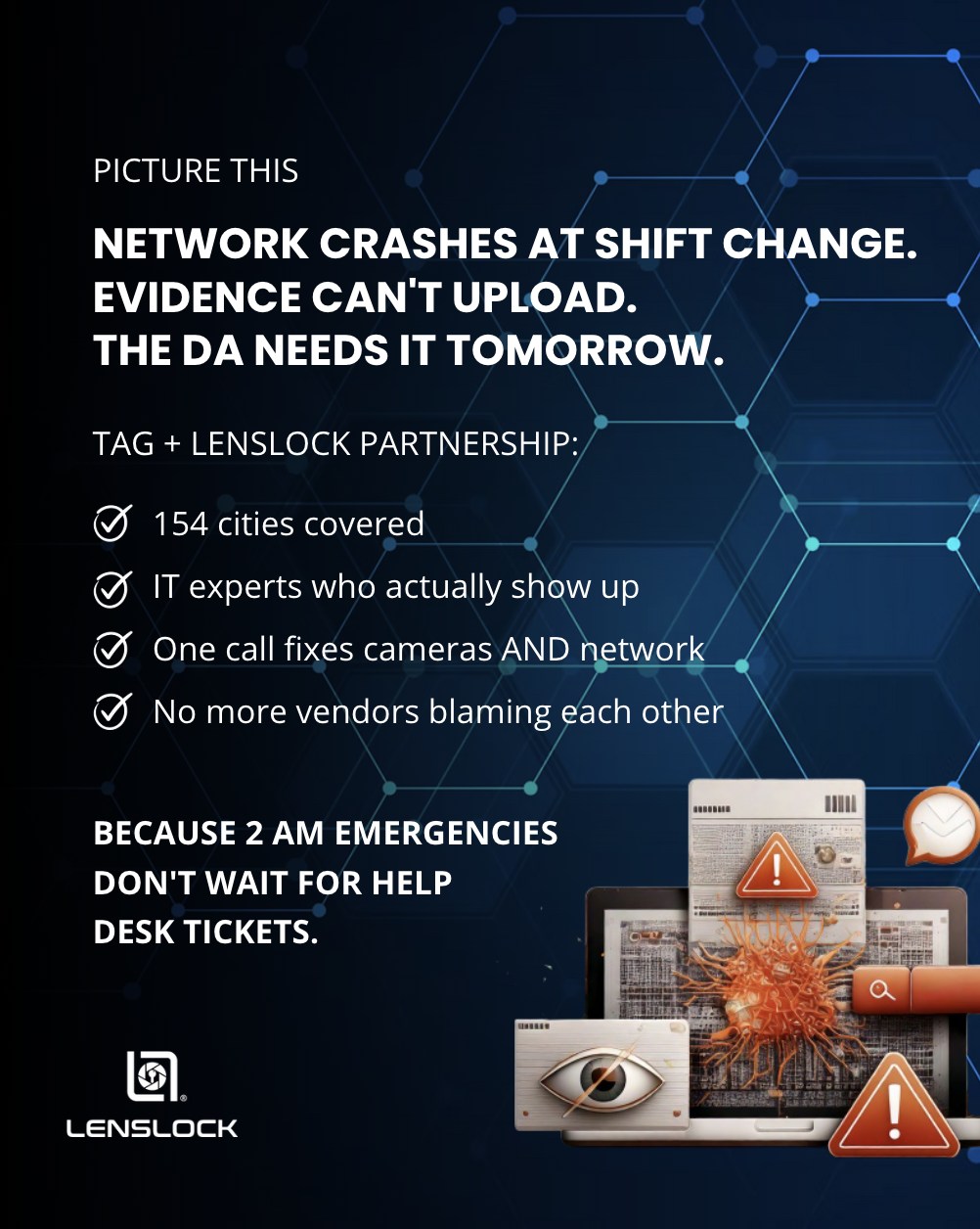 LensLock - Remember when your network crashed during shift change and ...