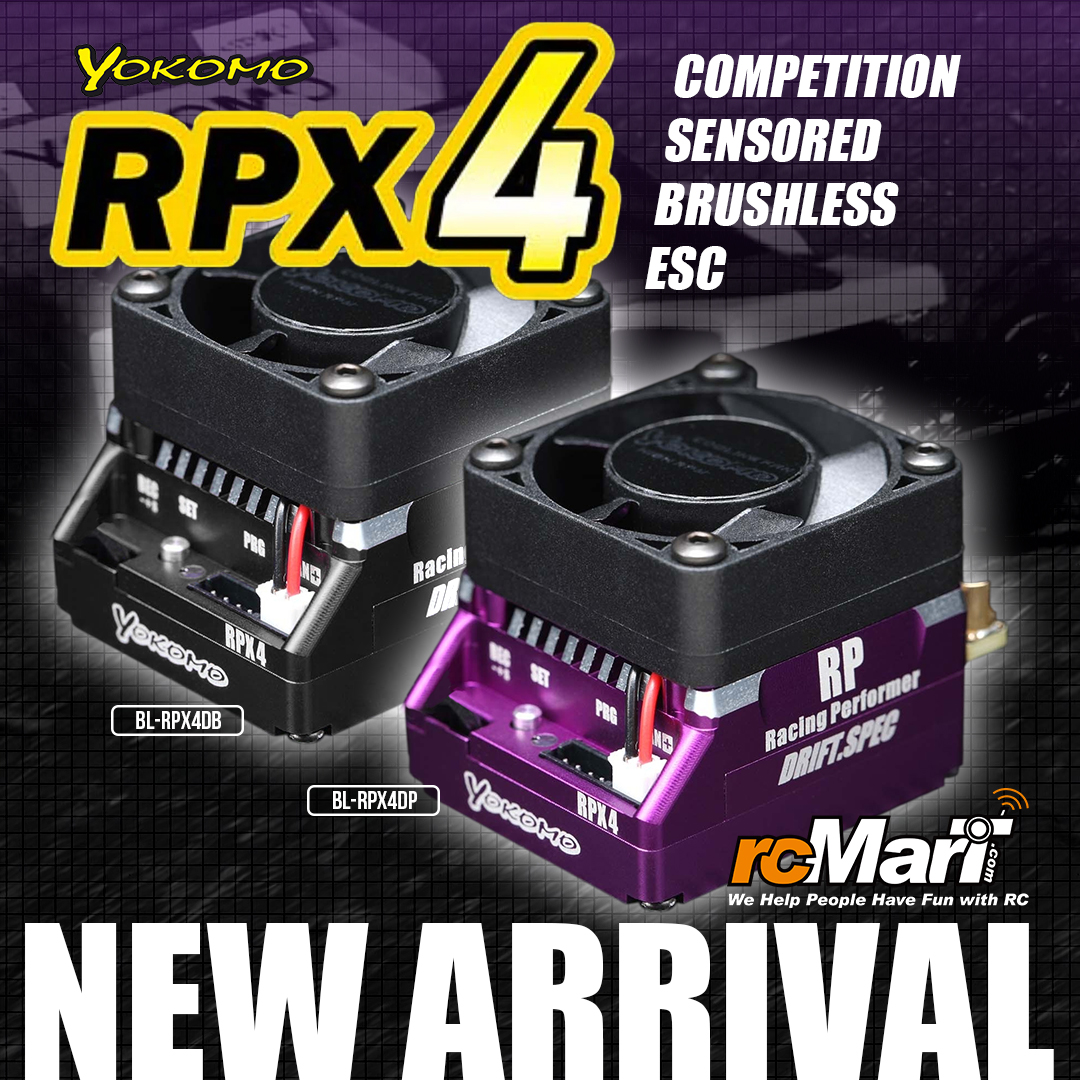 Yokomo BL-RPX4 Competition Sensored Brushless ESC NEW ARRIVAL