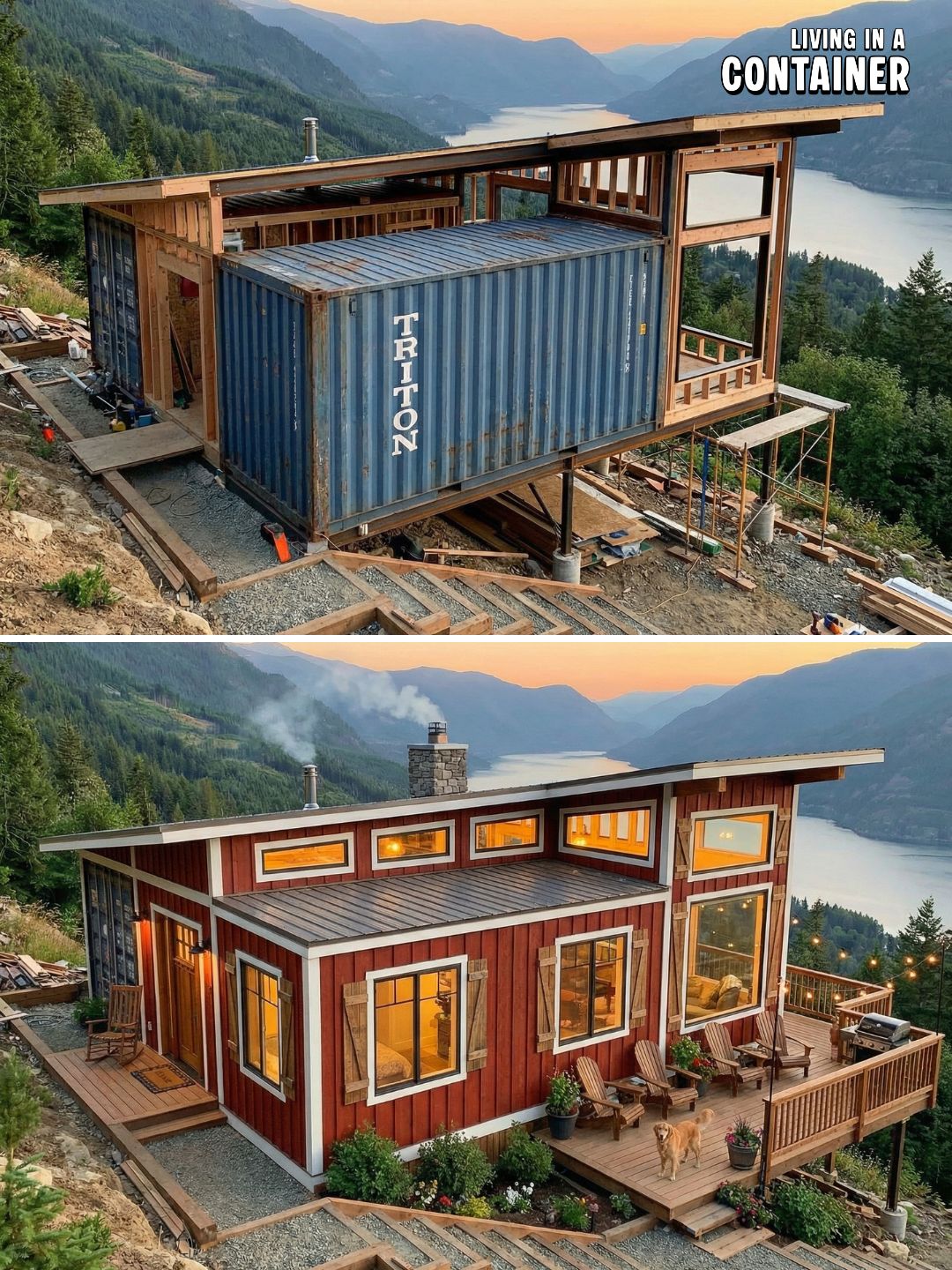 Living - 2 x 20ft Containers. Infinite Views. Sometimes the best ...