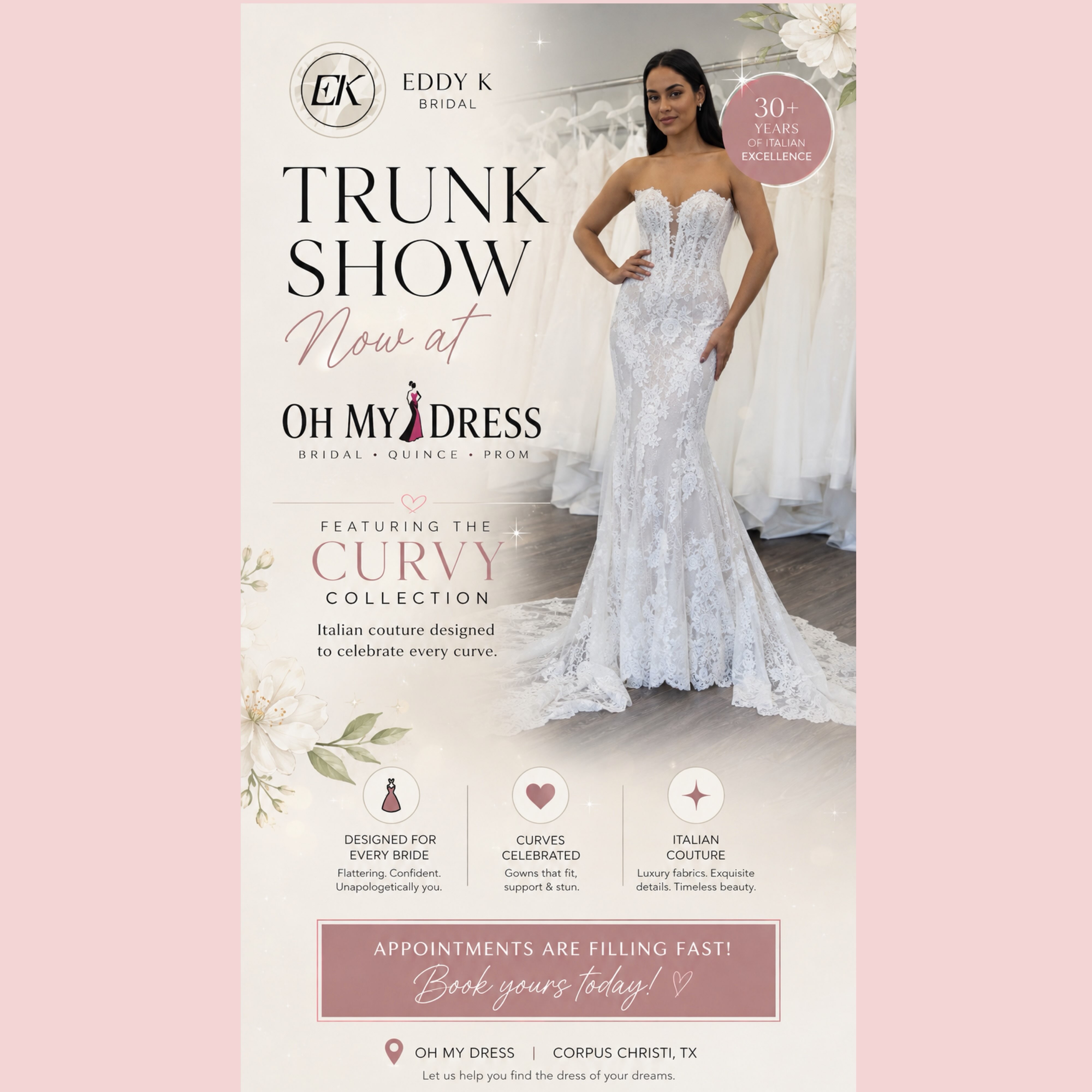 bridesmaid dresses in corpus christi tx Oh My Dress Fabric loop and hook