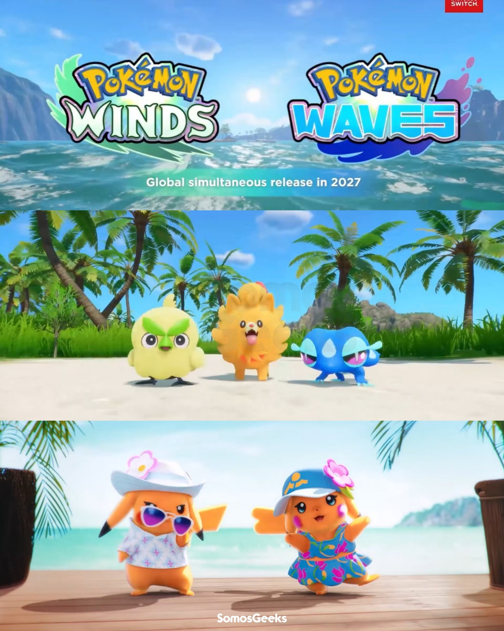 SomosGeeks - ¡BIENVENIDOS A LA DÉCIMA GENERACIÓN DE POKÉMON! 🍃🔥💧 ¡El ...