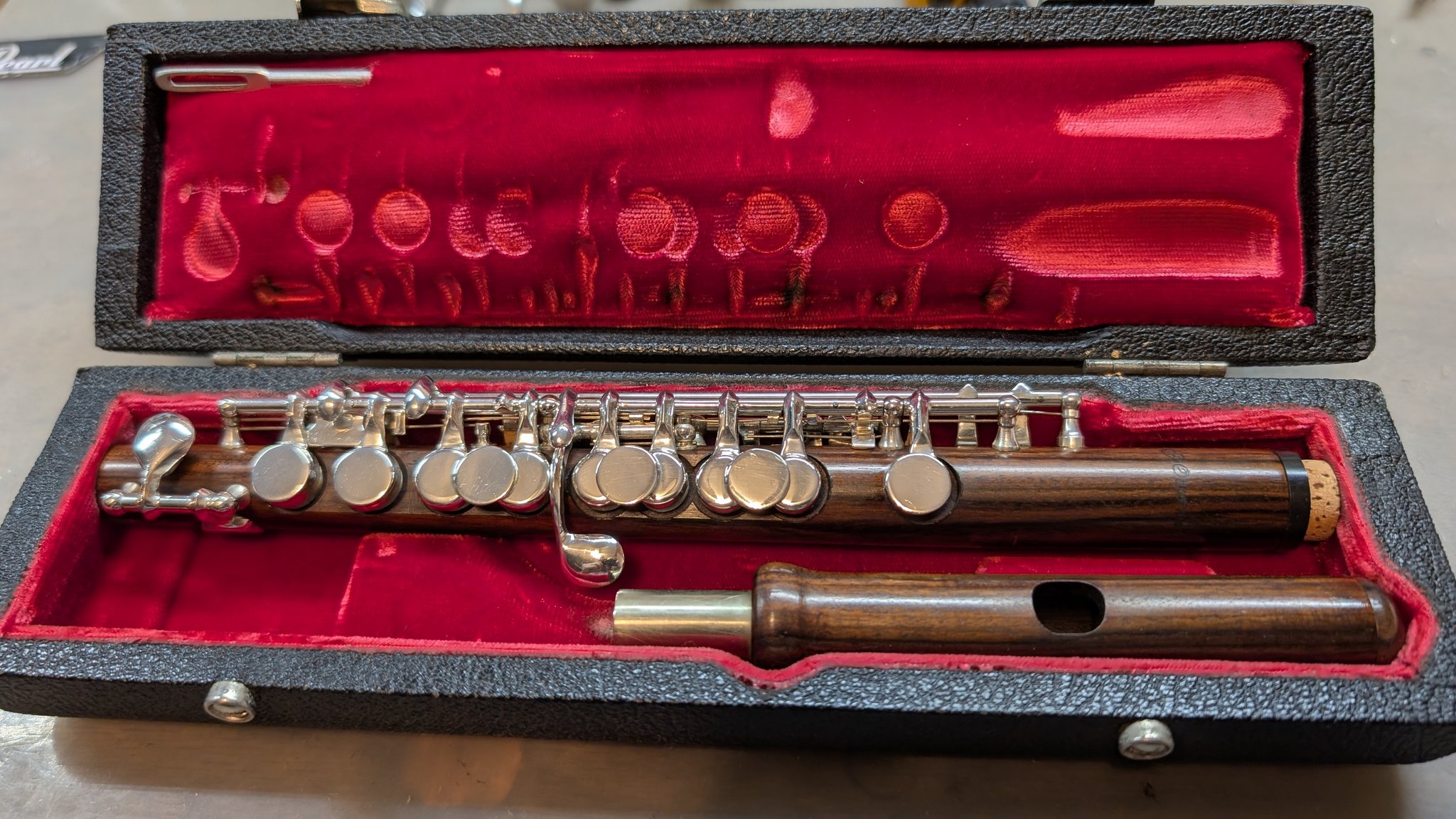 Roush - A beautiful Opperman rosewood piccolo in for an overhaul. What ...