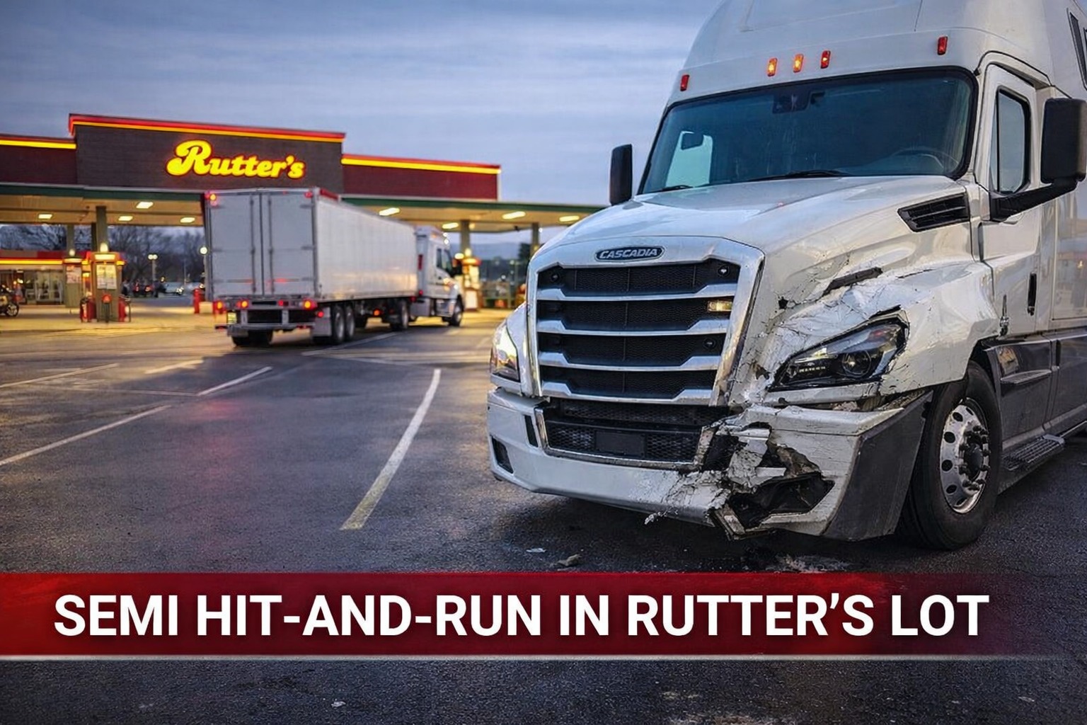 Upper - Not So “In and Out”: Semi Truck Hit-and-Run at Rutter’s Reed ...
