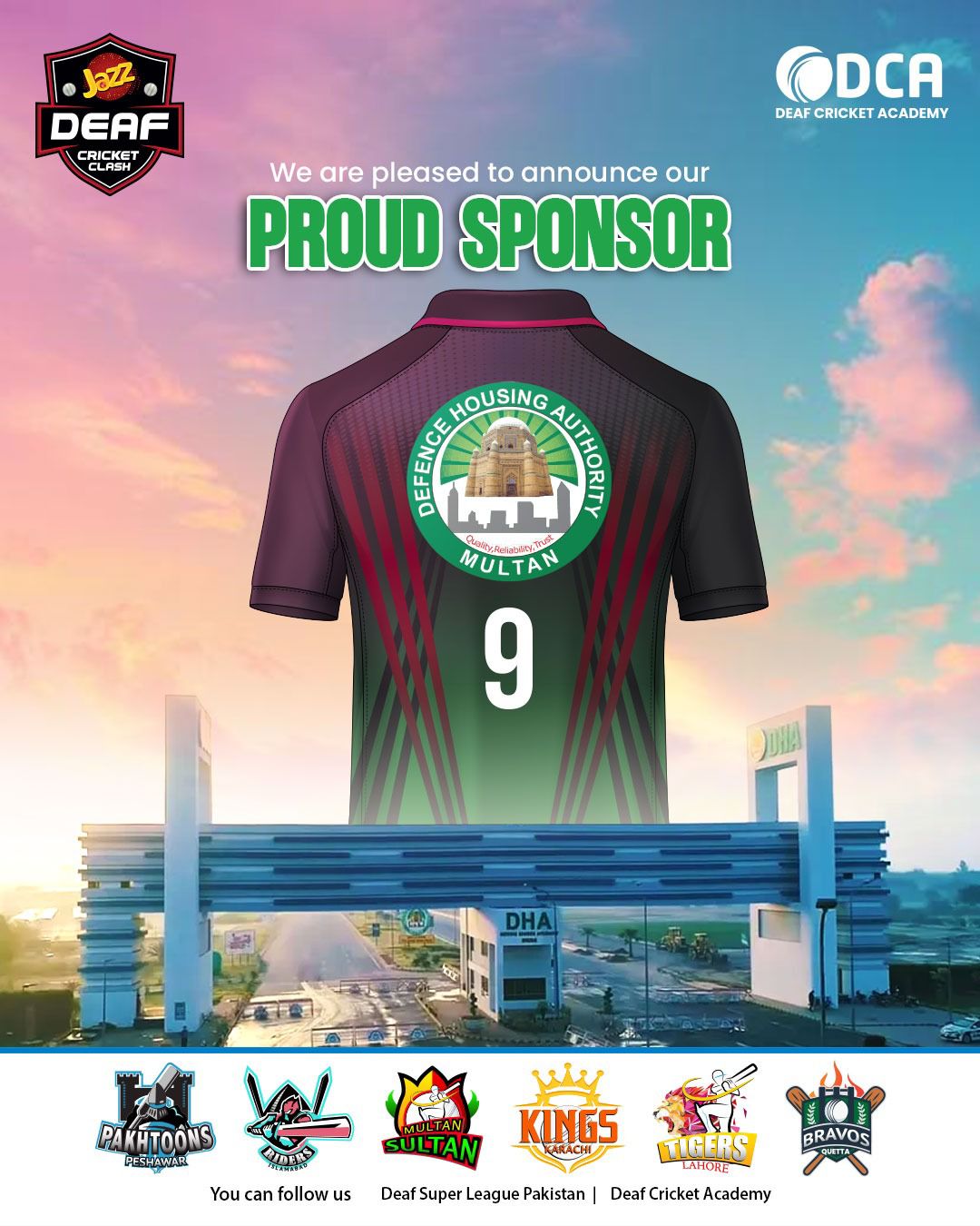 🏏 Excellence proudly sponsors... - Deaf Super League Pakistan | Facebook