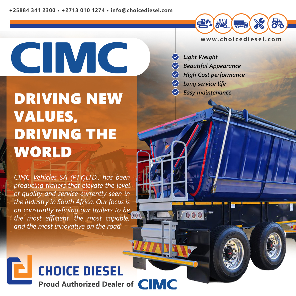 Choice Diesel - Driving new values, driving the world!...