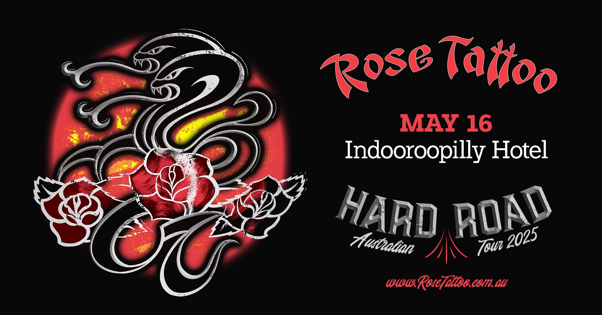 Rose Tattoo - May 16 - Indooroopilly Hotel Qld