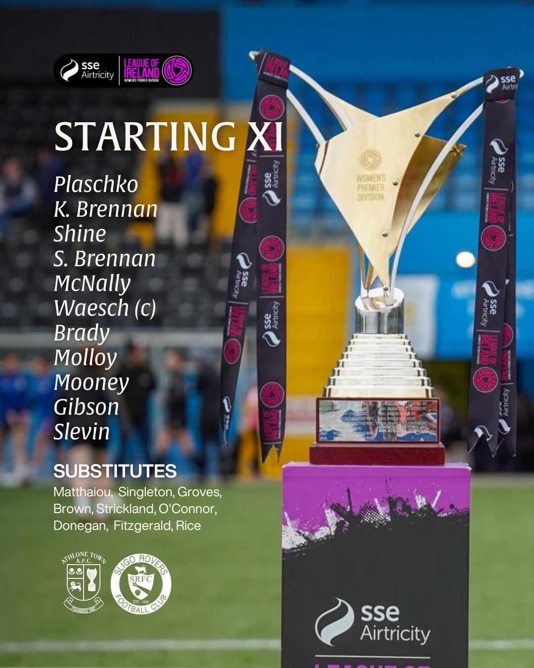 Athlone - TEAM 🏆 Here's how the Champions line up for the final game of ...