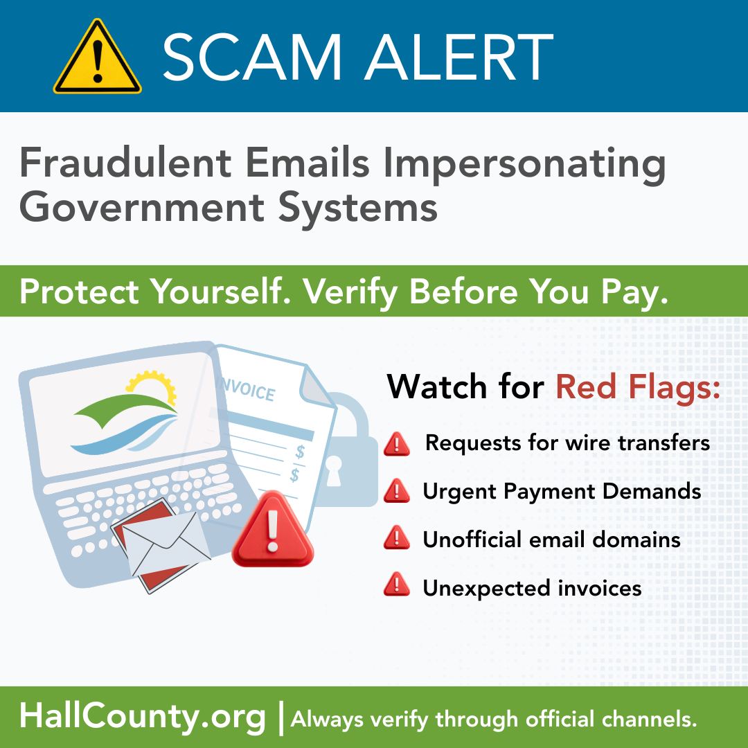 Hall - ⚠️ Scam Alert for Hall County Residents We have been made aware ...