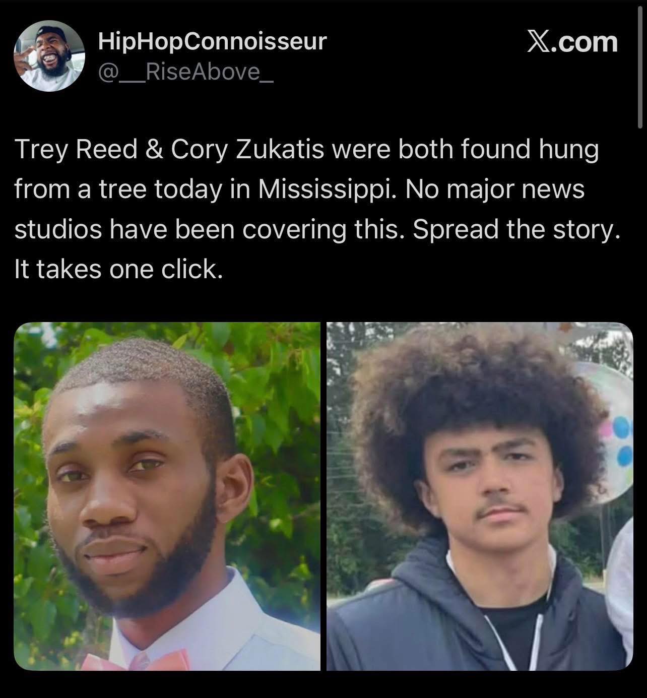 The Carbon - Trey Reed was found with broken bones and bruises hanging ...