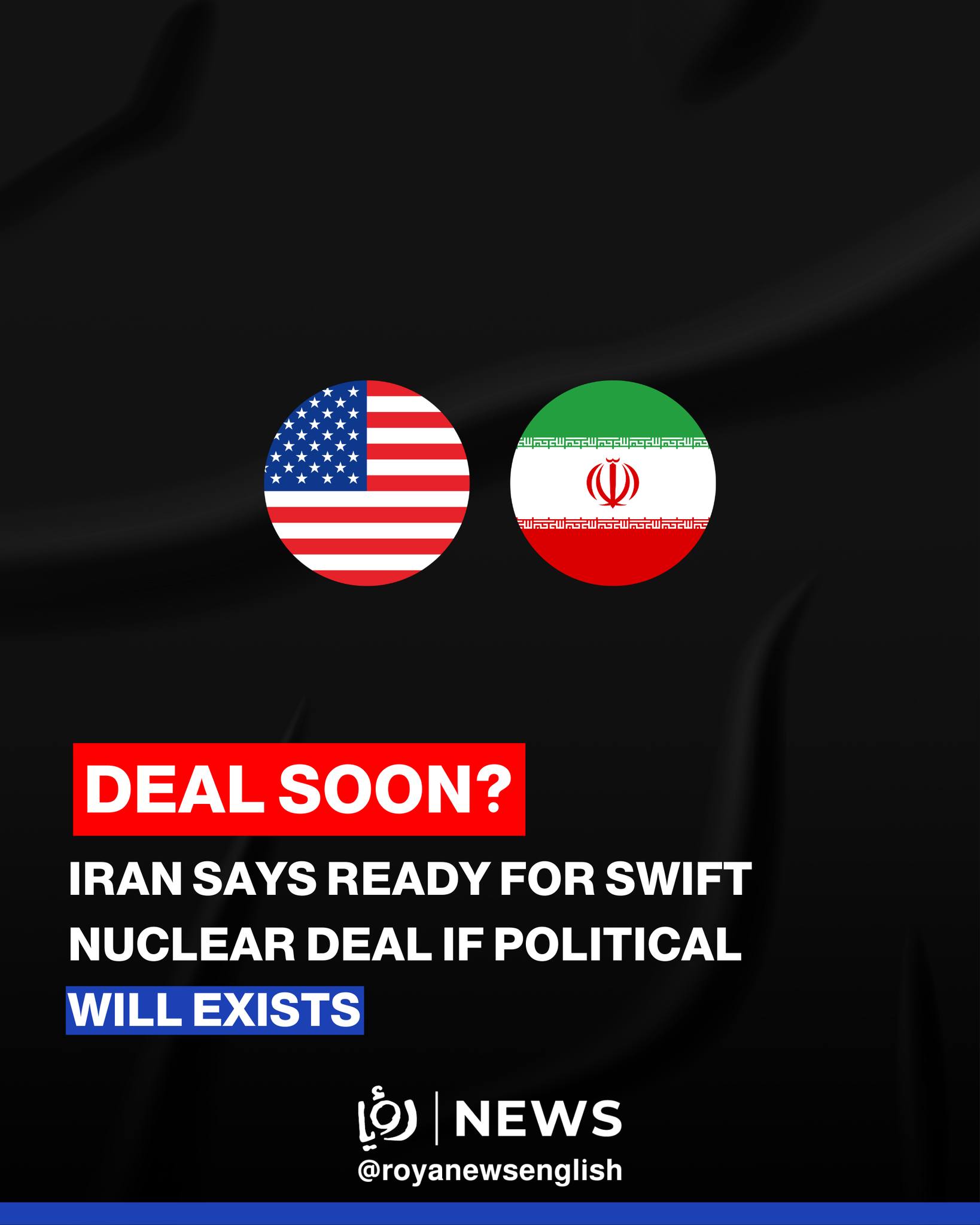 🇮🇷🇺🇸 Iran signaled readiness to reach... - Roya News English | Facebook