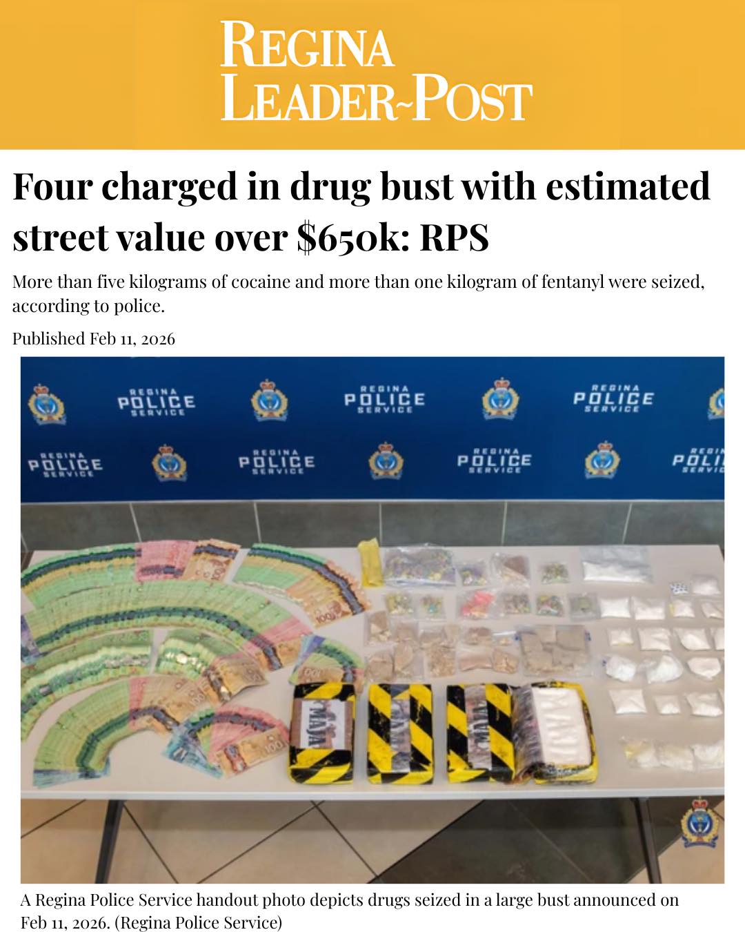 Warren Steinley - A big thank you to the Regina Police for... | Facebook