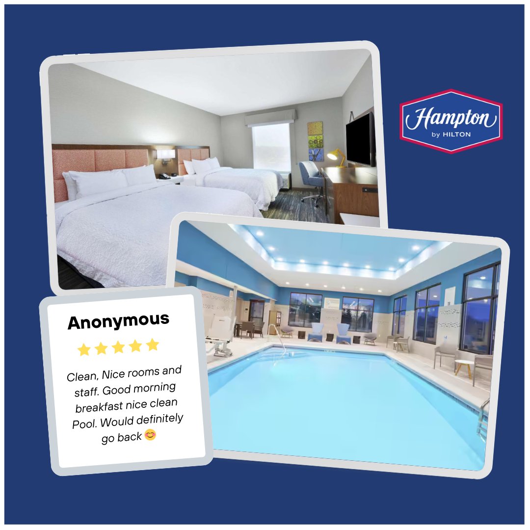 Hampton - Hear it from our guests! 🛏️ Clean rooms, friendly staff, and ...