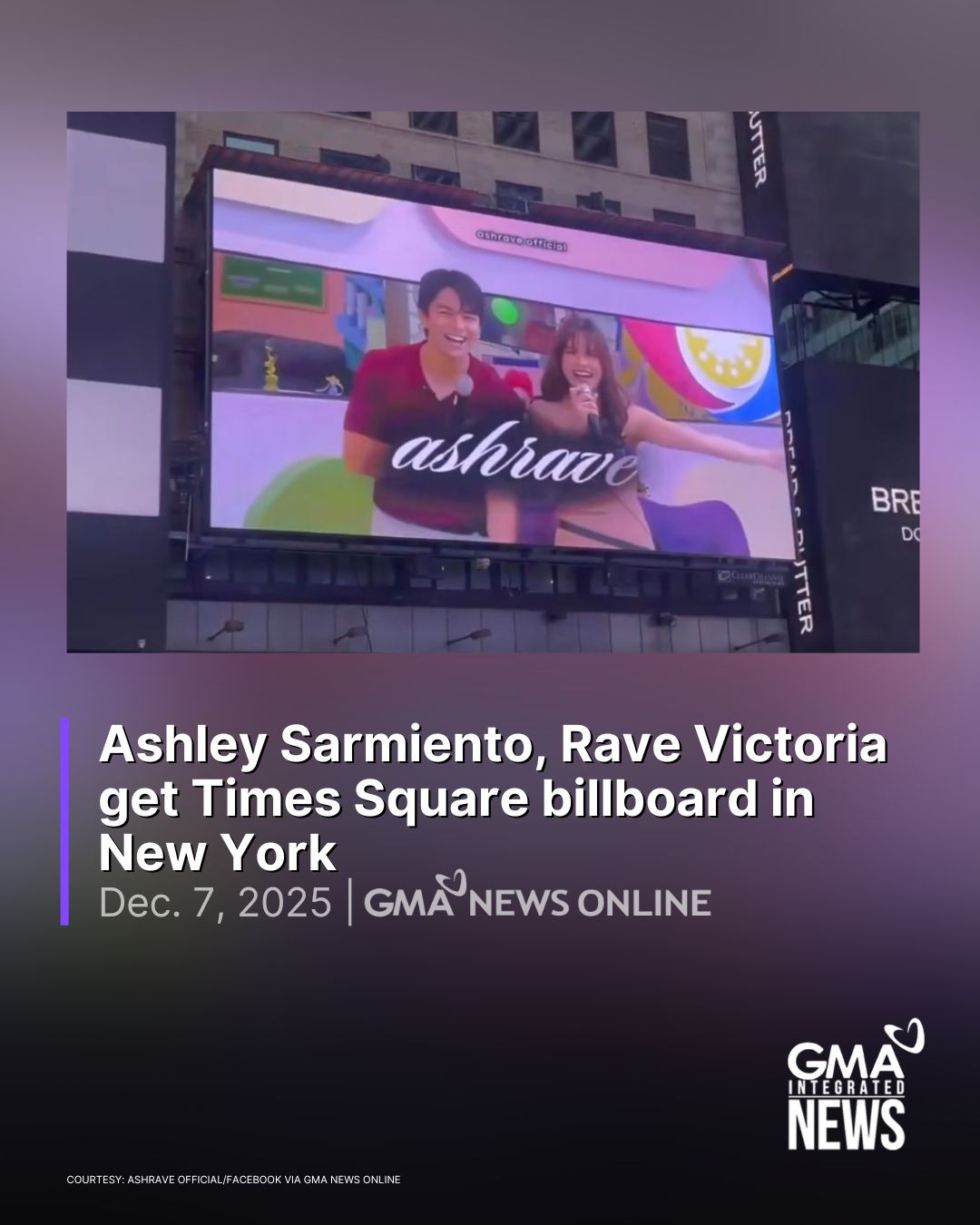 GMA News - ASHRAVE IN NYC? 👀 Ashley Sarmiento and Rave... | Facebook
