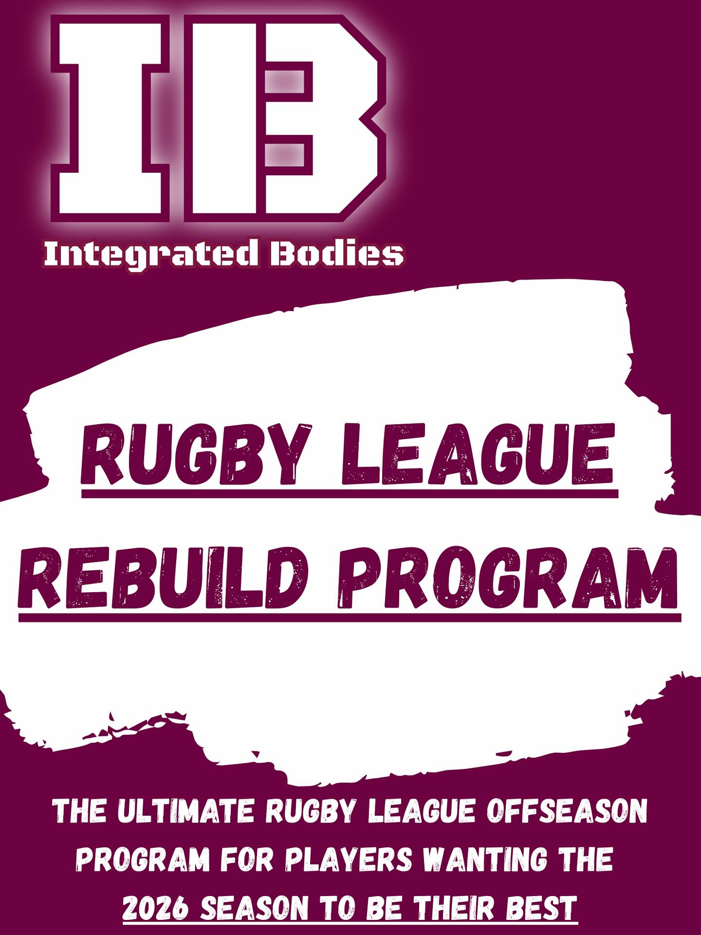 Our Rugby League Rebuild Program... - Integrated Bodies | Facebook