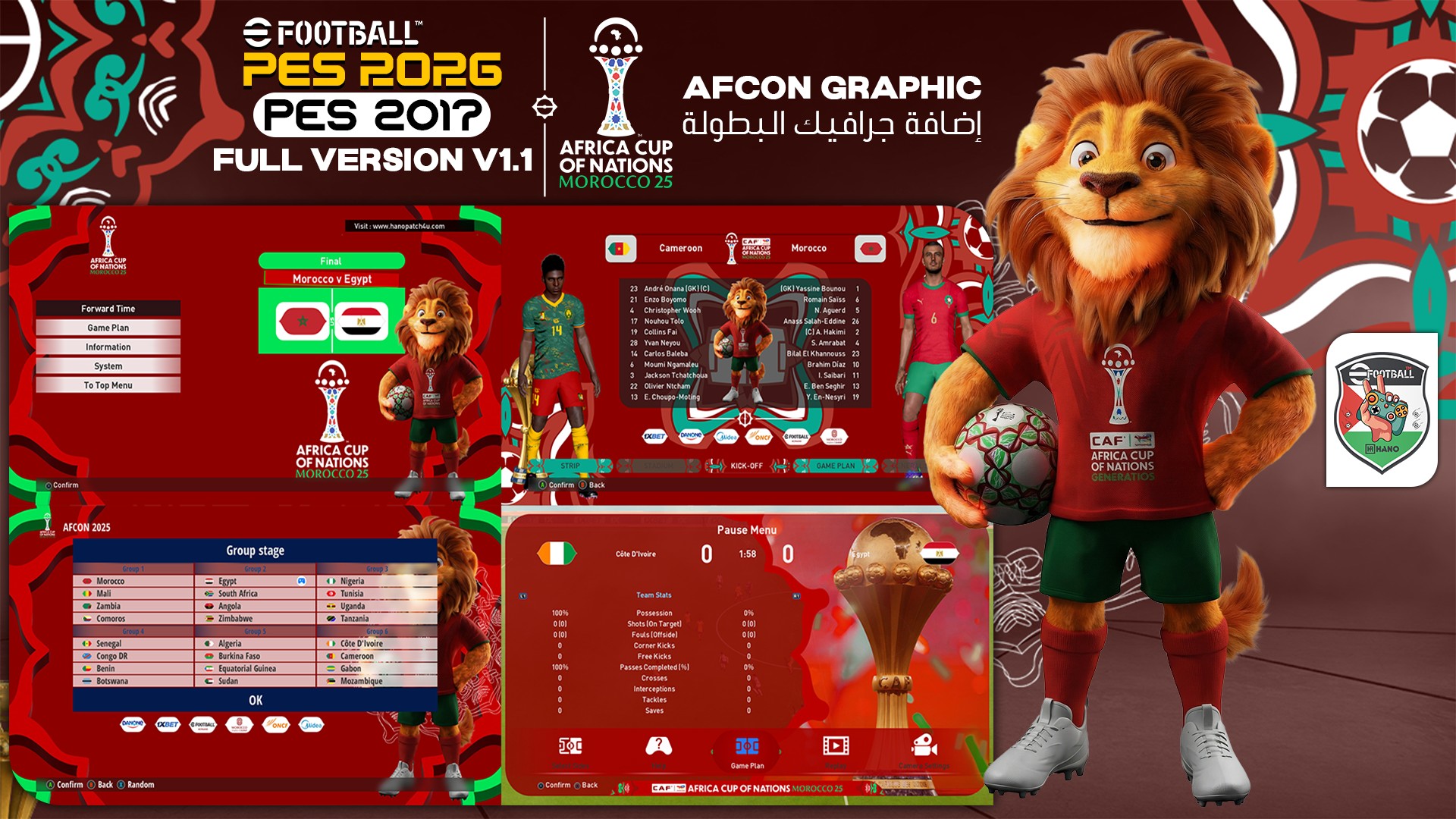 HANO - PES 2017 Next Season Patch 2026 - eFootball26 Mini Patch V1 AIO ...