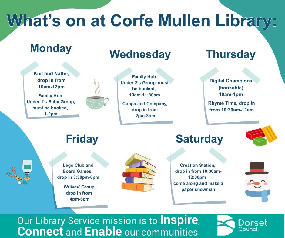 Corfe Mullen Library - Celebrate Libraries Week 📚🙂 Come along to the ...