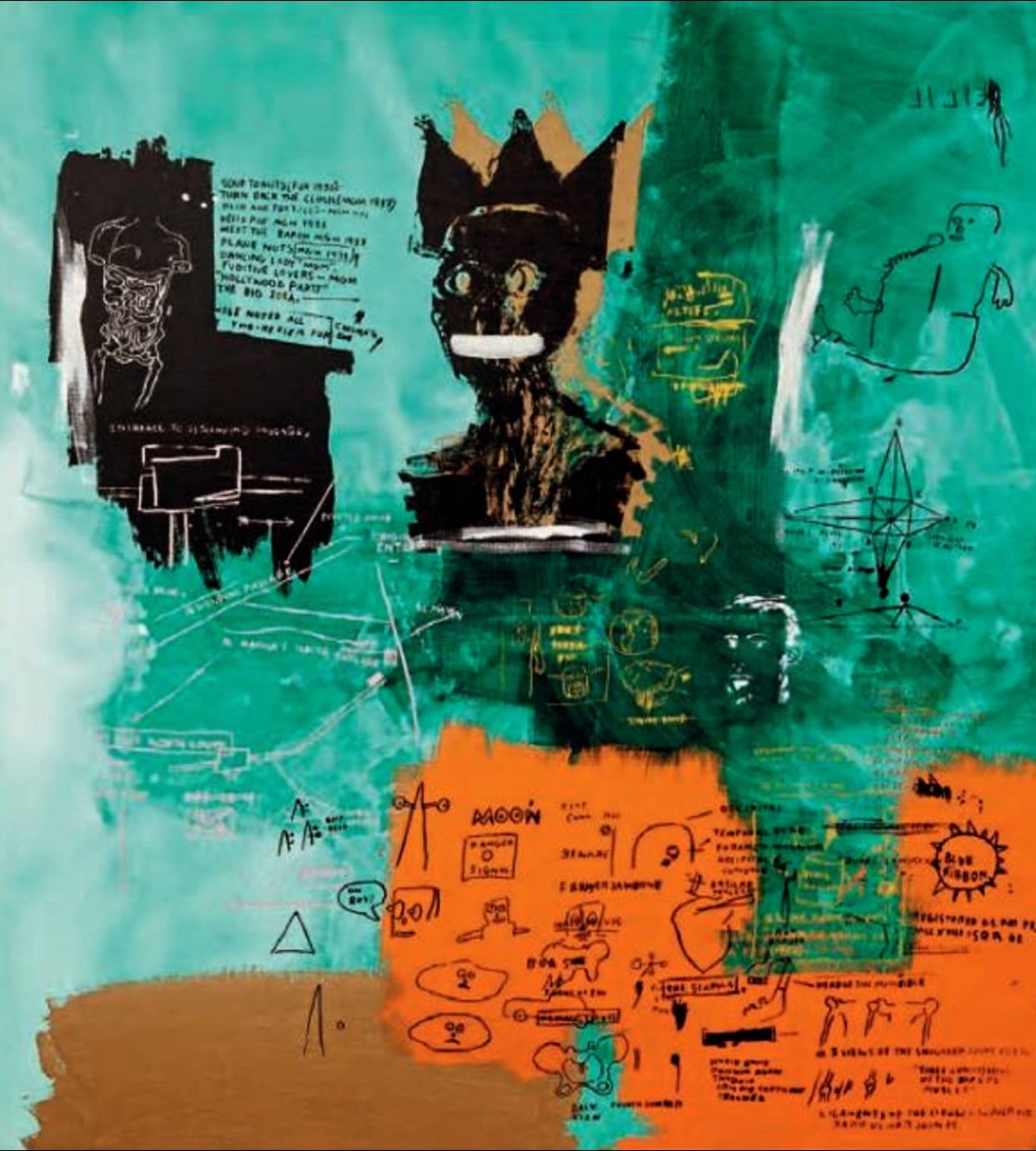 Jean-Michel Basquiat??? Untitled 1984 Acrylic and silkscreen on 
