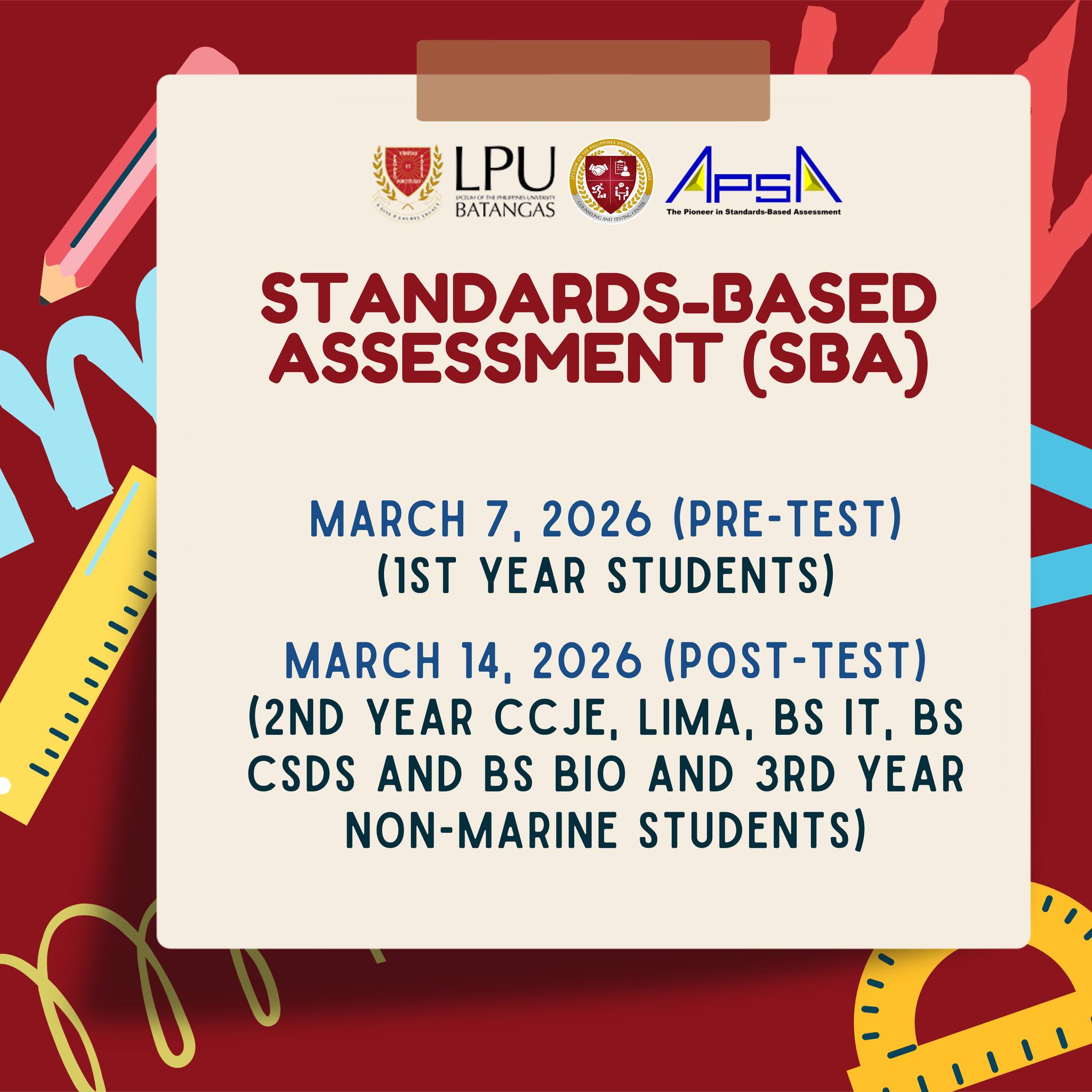 Good day,... - LPU-Batangas Counseling and Testing Center | Facebook