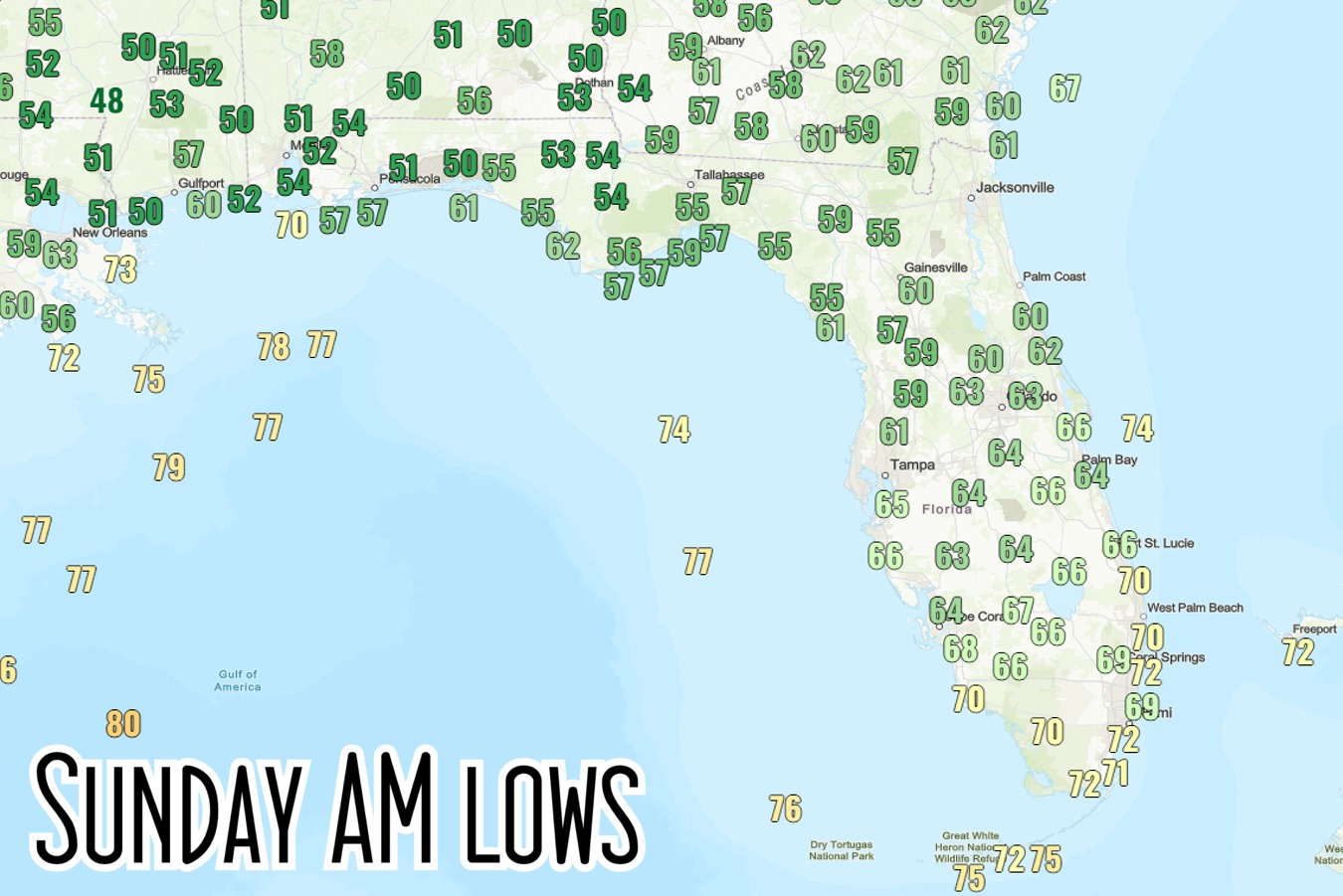 Mike's - Definitely chilly for many across the SE and Florida this ...